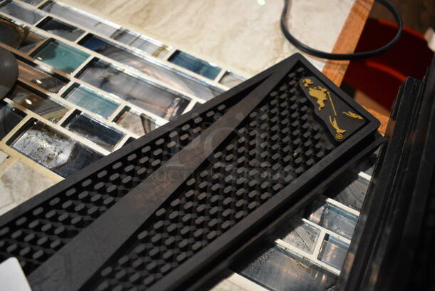 2 Johnny Walker Black Bar Mats. 20.5x3.5x0.5. 2 Times Your Bid! (bar) - Image 3 of 3