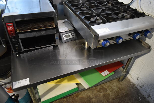 Stainless Steel Equipment Stand w/ Under Shelf. - Image 2 of 4
