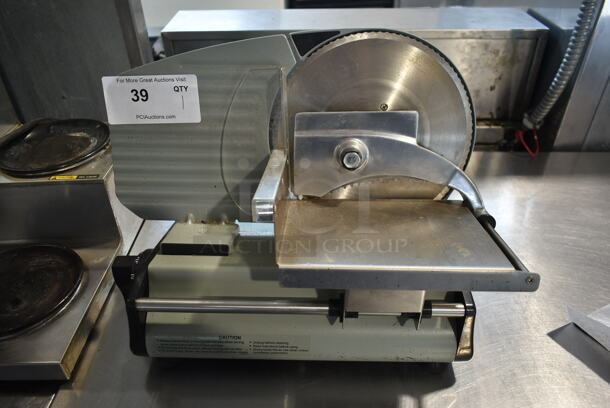1A-FS200 Metal Commercial Countertop Meat Slicer. 120 Volts, 1 Phase. Tested and Working!