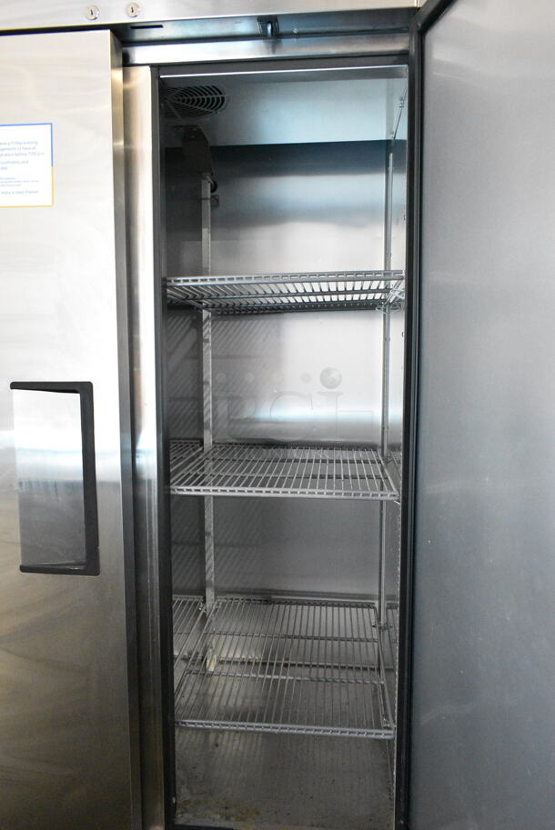 2021 True T-35-HC Stainless Steel Commercial 2 Door Reach In Cooler w/ Poly Coated Racks. 115 Volts, 1 Phase. Tested and Working! - Image 3 of 5