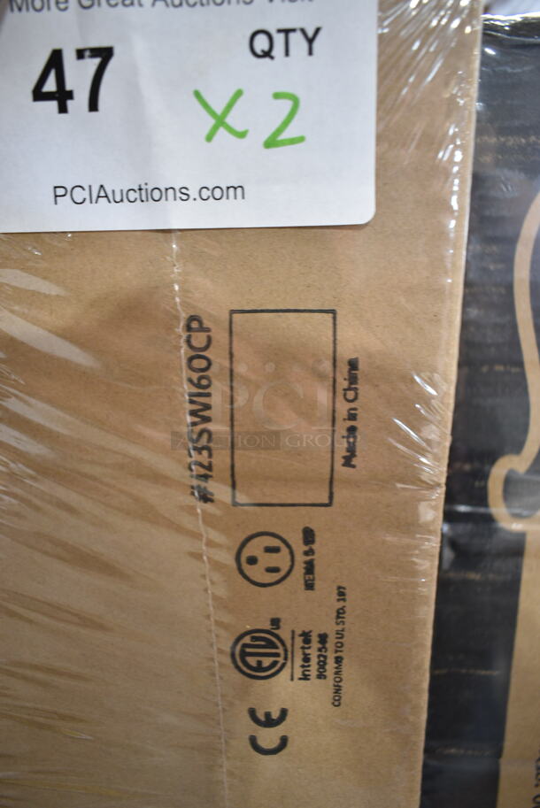 2 BRAND NEW IN BOX! ServIt 423SWI60CP Stainless Steel Commercial 60" High Wattage Strip Warmer with Adjustable Infinite Controls and Cord. 120 Volts, 1 Phase. 2 Times Your Bid! - Image 4 of 5