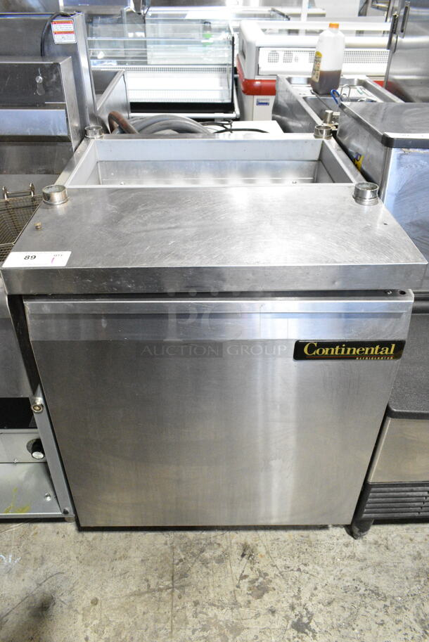 Continental Stainless Steel Commercial Prep Table. 115 Volts, 1 Phase. Tested and Working! - Image 1 of 4