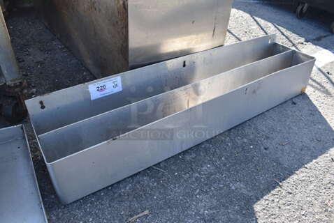 Stainless Steel 2 Well Speedwell. 41x9x8