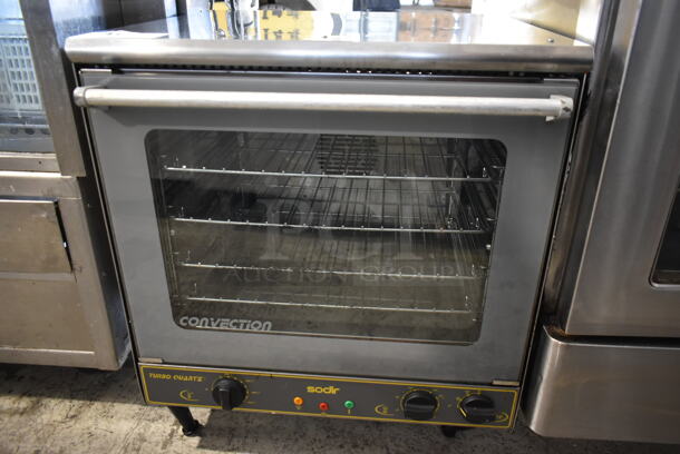 Sodir Equipex FC60G Stainless Steel Commercial Countertop Electric Powered Convection Oven w/ View Through Door and Metal Oven Racks. 220 Volts, 1 Phase.  - Image 3 of 7