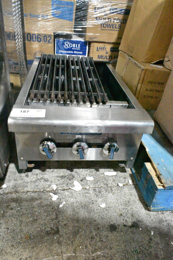Radiance Stainless Steel Commercial Countertop Natural Gas Powered Charbroiler Grill. - Image 1 of 6