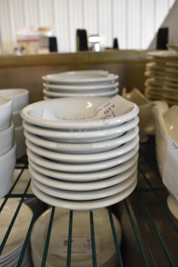 34 White Ceramic Bowls. 4.75x4.75x1.5. 34  - Image 3 of 3
