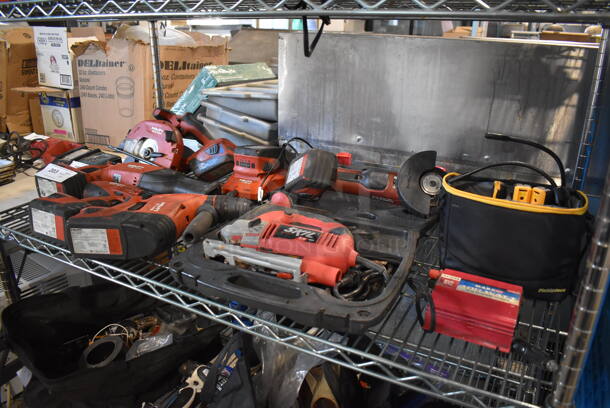 ALL ONE MONEY! Tier Lot of Various Tools Including Skil 4680 Saw, Hilti AG 500-A18 Cut Off Tool, Hilti TE 4-A18 Rotary Hammer, Hilti SFH 18-A Drill, Hilti WSR 18-A Reciprocating Saw, Hilti SCM 18-A Saw,  - Image 3 of 12
