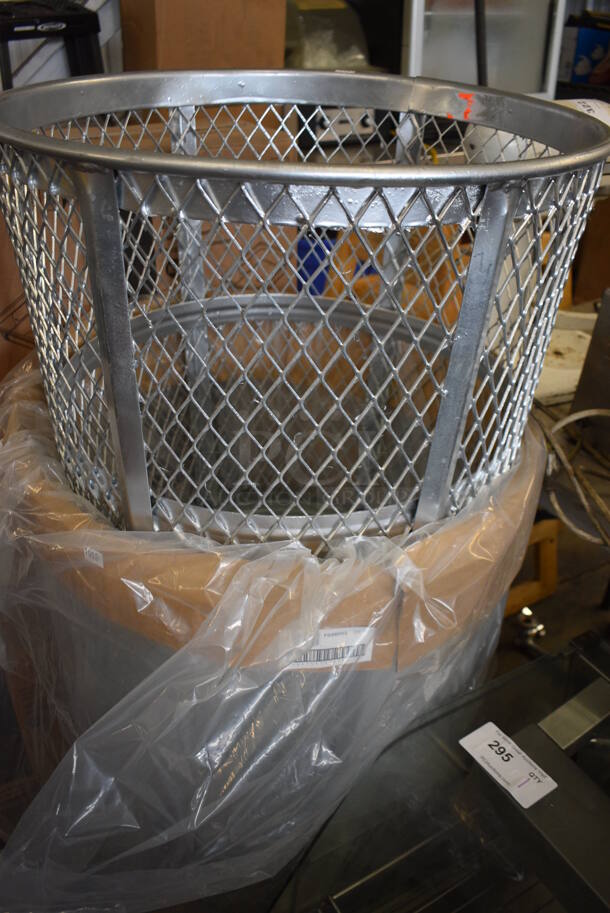 2 BRAND NEW! Metal Wire Trash Cans. 23.5x23.5x33. 2 Times Your Bid! - Image 3 of 3