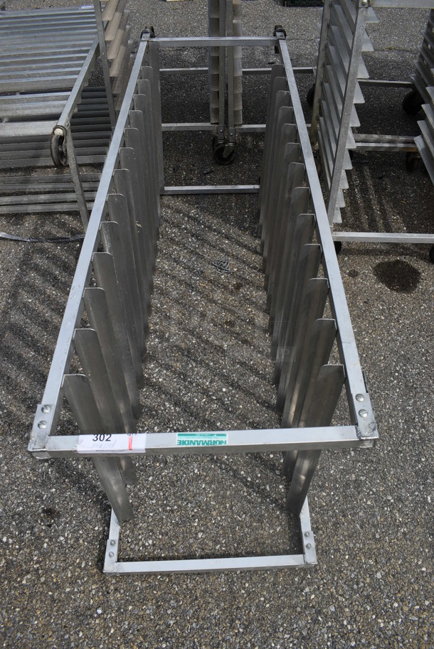 Metal Commercial Pan Transport Rack on 3 Commercial Casters. 20.5x26x69.5