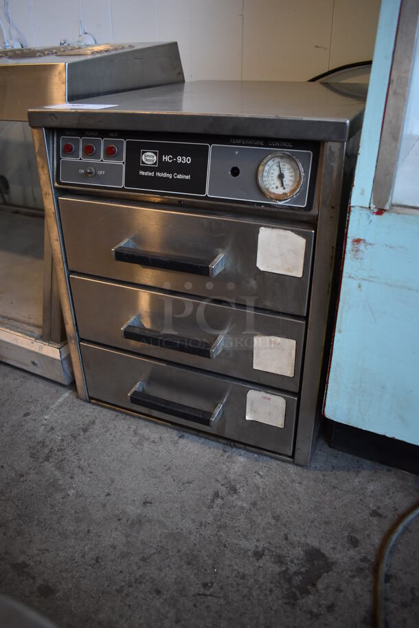 Henny Penny HC-930 Stainless Steel Commercial 3 Drawer Heated Holding Warming Drawer. 120 Volts, 1 Phase. 18x26x21. Tested and Working! - Image 3 of 7