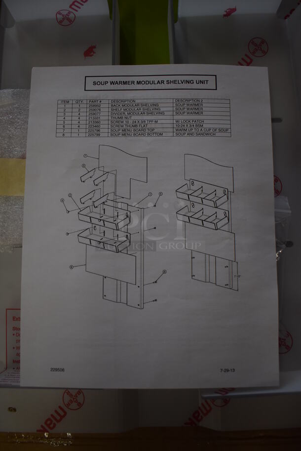 4 BRAND NEW IN BOX! Duke Poly 2 Tier Attachment for Soup Warmer. 27x14.5x1. 4 Times Your Bid! - Image 9 of 9