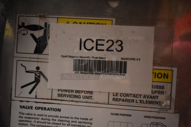 Hoshizaki KM-500MAF Stainless Steel Commercial Ice Machine Head on Hoshizaki DB-200C Commercial Hotel Dispenser Ice Bin. 115-120 Volts, 1 Phase.  - Image 5 of 6