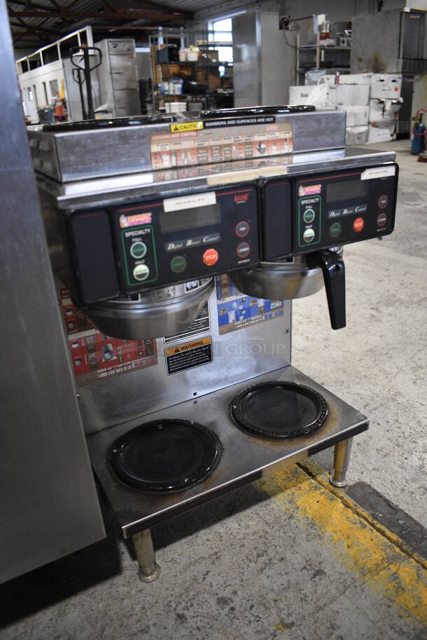 2012 Bunn Model AXIOM 2/2 TWIN Stainless Steel Commercial Countertop 4 Burner Coffee Machine w/ 2 Metal Brew Baskets. 120/208-240 Volts, 1 Phase. 16x18x23 - Image 4 of 6