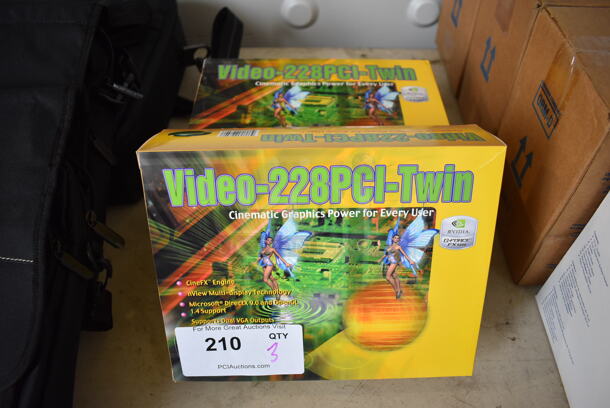 3 Video 228PCI Twin. 3 Times Your Bid!