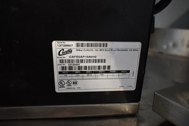 Curtis CAFE0AP10A000 Stainless Steel Commercial Countertop Coffee Machine. 120 Volts, 1 Phase.  - Image 5 of 6