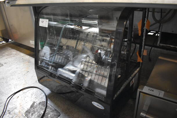 BRAND NEW SCRATCH AND DENT! KoolMore CDC-3C-BK Metal Commercial Countertop Refrigerated Display Case Merchandiser. Side Glass Panels Are Broken. 115 Volts, 1 Phase. Tested and Working! - Image 6 of 6