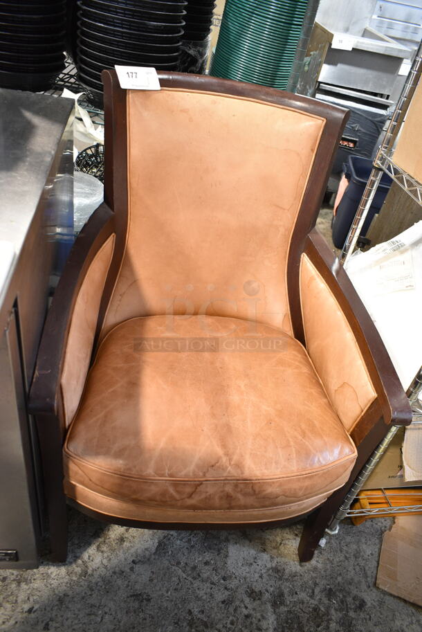 Wood Pattern Dining Height Chair - Image 1 of 4