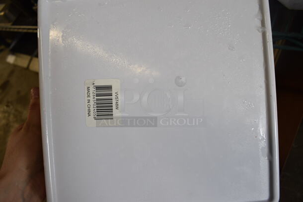 ALL ONE MONEY! Lot of 10 White Poly Bowls. 12x12x4 - Image 4 of 4