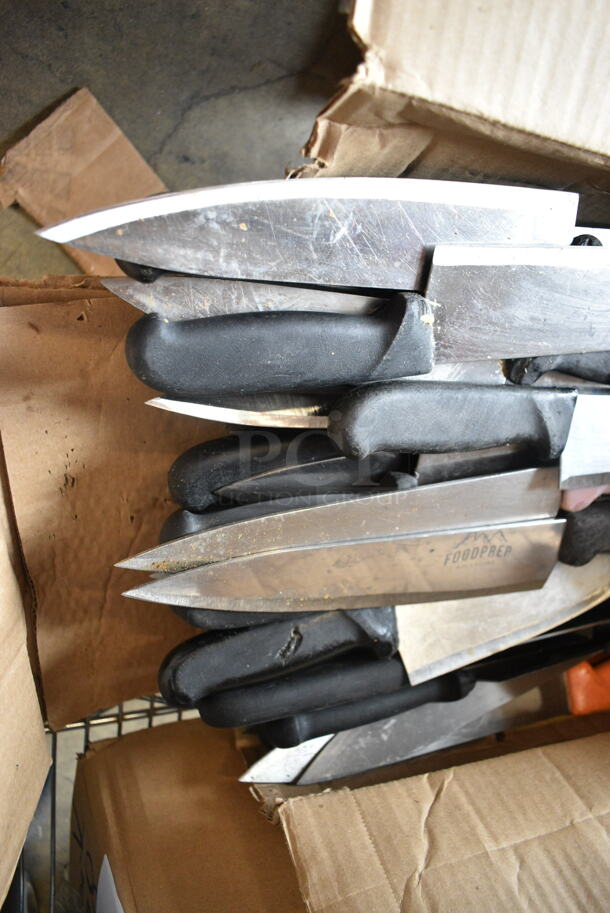 70 SHARPENED Stainless Steel Knives Including Chef Knives. 70 Times Your Bid!  - Image 3 of 7
