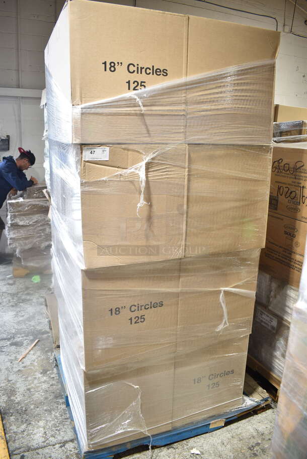 PALLET LOT of 16 BRAND NEW Boxes of R3 Distribution 27870018 18" Corrugated Circles. 16 Times Your Bid!  - Image 1 of 5