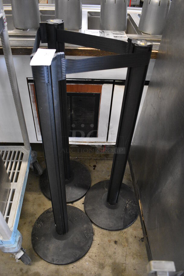 3 Beltrac Stanchions. 14x14x41. 3 Times Your Bid!