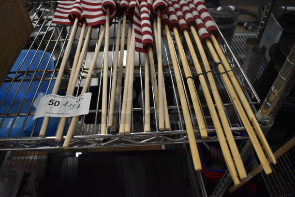 ALL ONE MONEY! Lot of 19 Small American Flags. Includes 25.5", 29.5 - Image 4 of 4