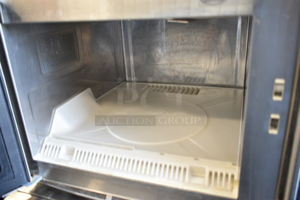 Menumaster RFS12TSW Stainless Steel Commercial Countertop Microwave Oven. 120 Volts, 1 Phase.  - Image 2 of 4