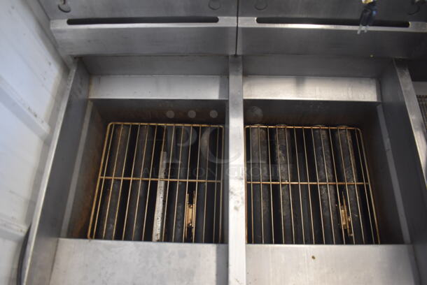 2013 Pitco SSH55 Double Natural Gas Powered Fryer 80,000 BTU w/ Dump Station and Filtration System. - Image 3 of 8