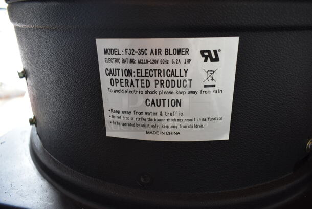 FJ2-35C Air Blower on Commercial Casters. 110-120 Volts, 1 Phase. (outside shed) - Image 5 of 6