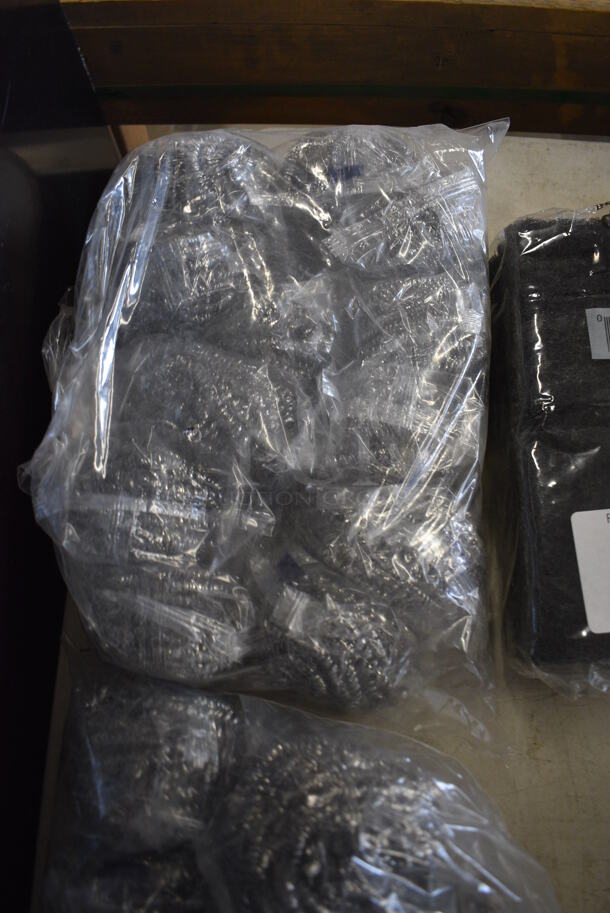ALL ONE MONEY! Lot of 2 Bags of Stainless Steel Scrubbers! - Image 2 of 3