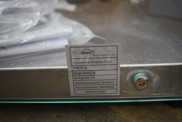 BRAND NEW! KoolMore Model DC-2C Glass Countertop Dry Display Case Merchandiser. 22x14x14.5 - Image 6 of 6