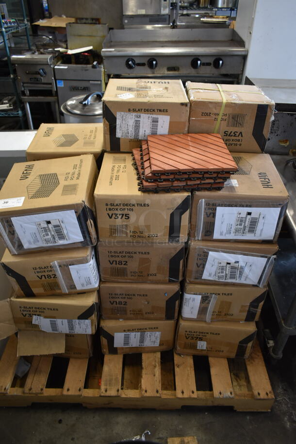 26 Boxes of 10 BRAND NEW V375 88-Slat Deck Tiles. 26 Times Your Bid! - Image 1 of 8