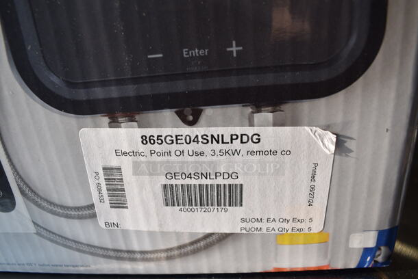 BRAND NEW SCRATCH AND DENT! General Electric GE 865GE04SNLPDG 0.7 GPM Tankless Point Of Use Electric Hot Water Heater - Image 3 of 3