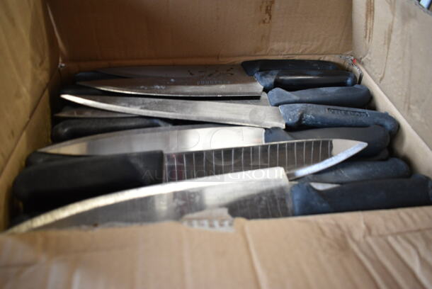 50 SHARPENED Stainless Steel Knives Including Chef Knives. 50 Times Your Bid!  - Image 1 of 5