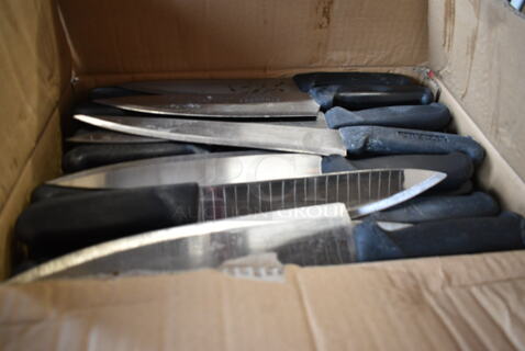 50 SHARPENED Stainless Steel Knives Including Chef Knives. 50 Times Your Bid! 