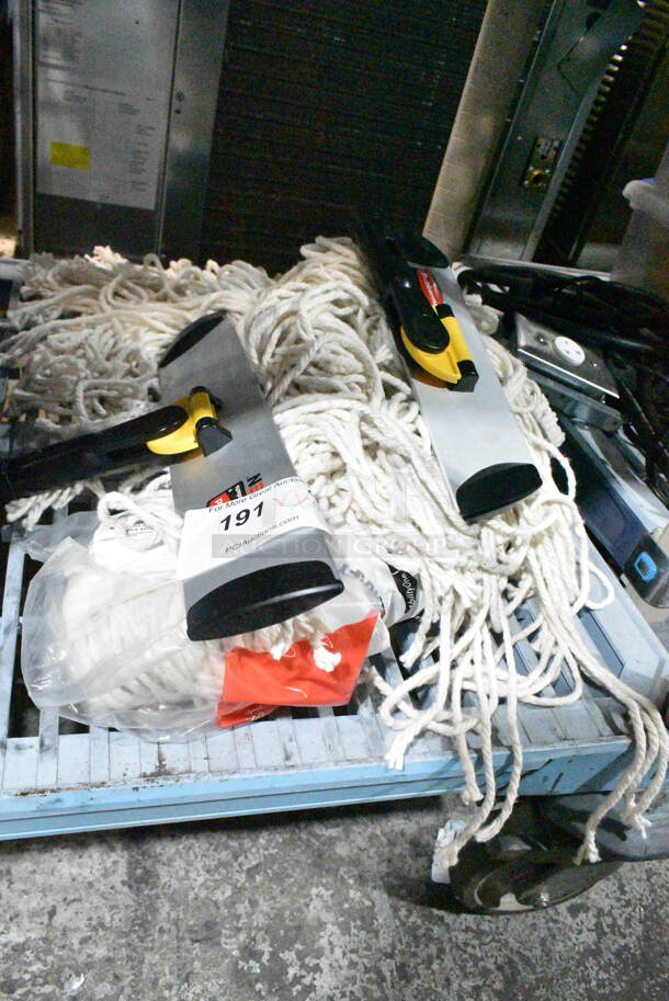 4 BRAND NEW SCRATCH AND DENT! Items Including Rubbermaid HYGEN FGQ56000YL00 Quick Connect Microfiber Wet / Dry Mop Frame, Rubbermaid HYGEN FGQ55000YL00 11" Quick Connect Microfiber Wet / Dry Mop Frame, 2 Skilcraft #24 Mop Heads. 4 Times Your Bid!  - Image 2 of 9