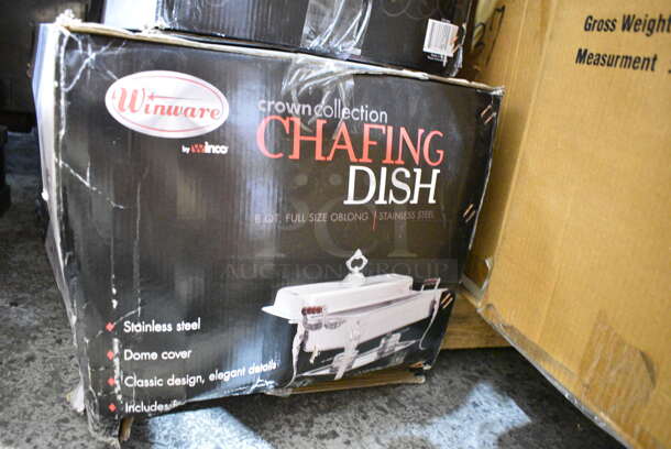 3 BRAND NEW IN BOX! Winware Stainless Steel Chafer Including 6 Quart. 3 Times Your Bid! - Image 5 of 5