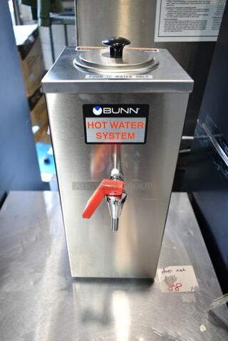 BRAND NEW SCRATCH AND DENT! 2023 Bunn OHW Stainless Steel Commercial Countertop Hot Water Dispenser. 120 Volts, 1 Phase. 