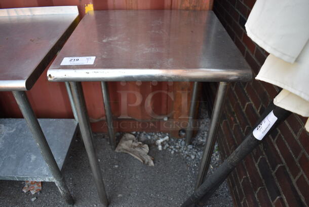 Stainless Steel Table. 24x24x35.5