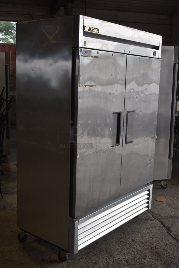 2013 True T-49F ENERGY STAR Stainless Steel Commercial 2 Door Reach In Freezer w/ Poly Coated Racks. 115 Volts, 1 Phase. Tested and Working! - Image 2 of 7