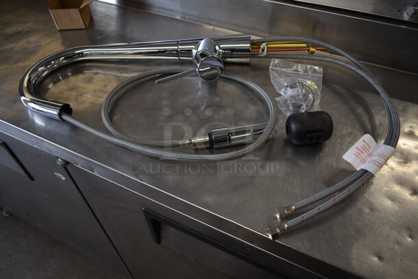 BRAND NEW SCRATCH AND DENT! Chrome Finish Faucet. - Image 3 of 10