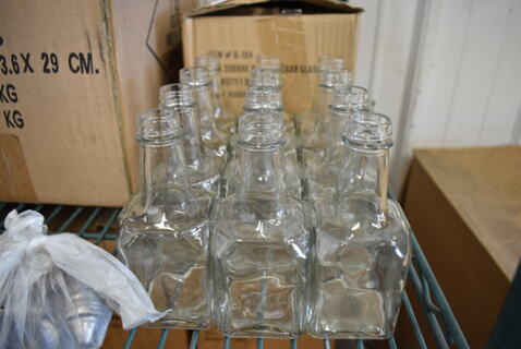 24 BRAND NEW! Condiment Bottles w/ Lids. 2x2x5. 24 Times Your Bid!
