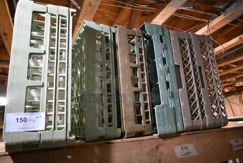 ALL ONE MONEY! Lot of 6 Poly Dish Caddies. (basement) 