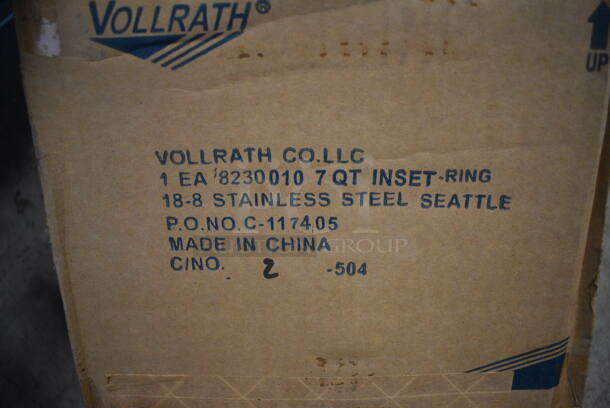 2 BRAND NEW IN BOX! Vollrath Stainless Steel Bins. 10.5x10.5x8. 2 Times Your Bid! - Image 5 of 5