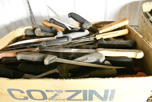 100 SHARPENED Stainless Steel Knives Including Fillet Knives. 100 Times Your Bid!  - Image 2 of 9