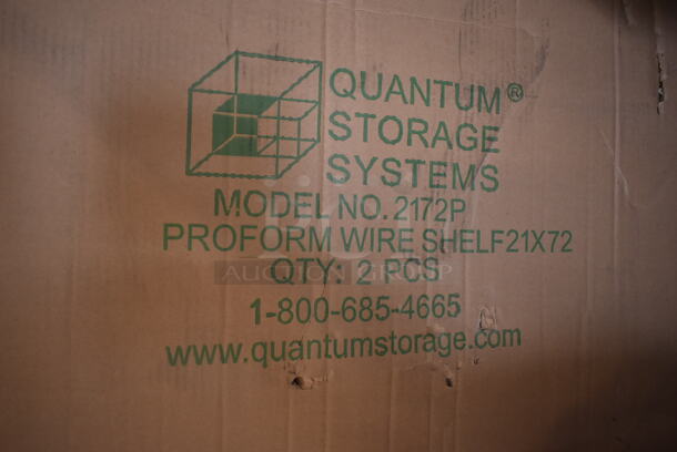 Box of 2 BRAND NEW! Quantum 2172P Proform Wire Shelf. - Image 2 of 2