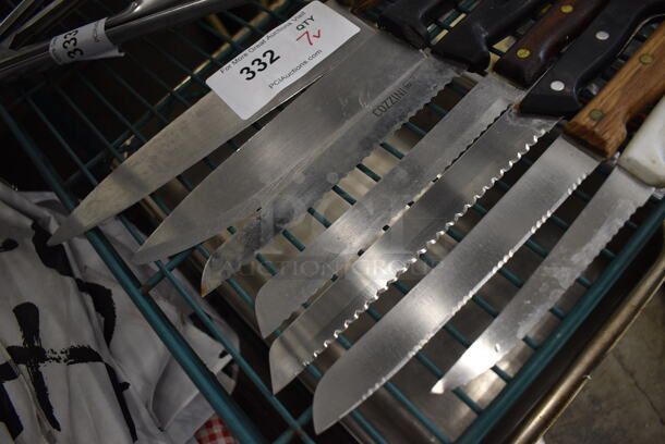 7 Various Metal Knives. Includes 13.5". 7 Times Your Bid! - Image 3 of 4