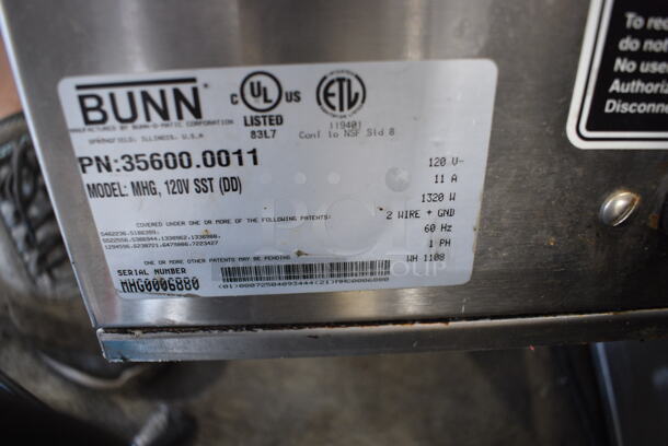 Bunn Model MHG Stainless Steel Commercial Countertop 2 Hopper Coffee Bean Grinder. 120 Volts, 1 Phase. 9.5x16.5x29.5. Tested and Working! - Image 7 of 7