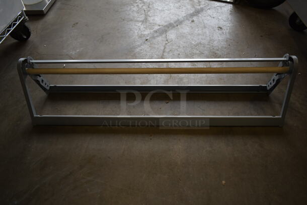 3 BRAND NEW SCRATCH AND DENT! Gray Metal Butcher Paper Roll Holders. 3 Times Your Bid! - Image 1 of 6