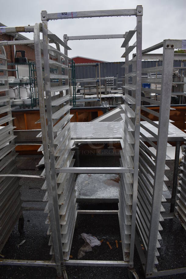 Metal Commercial Pan Transport Rack on Commercial Casters. 21x26.5x70.5 - Image 1 of 3